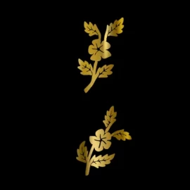 Gold Vines 302g Faux Inlay Water Slide Decal