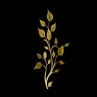 Gold Vine 303g Faux Inlay Water Slide Decal