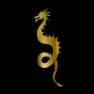 Gold Dragon 401g Faux Inlay Water Slide Decal